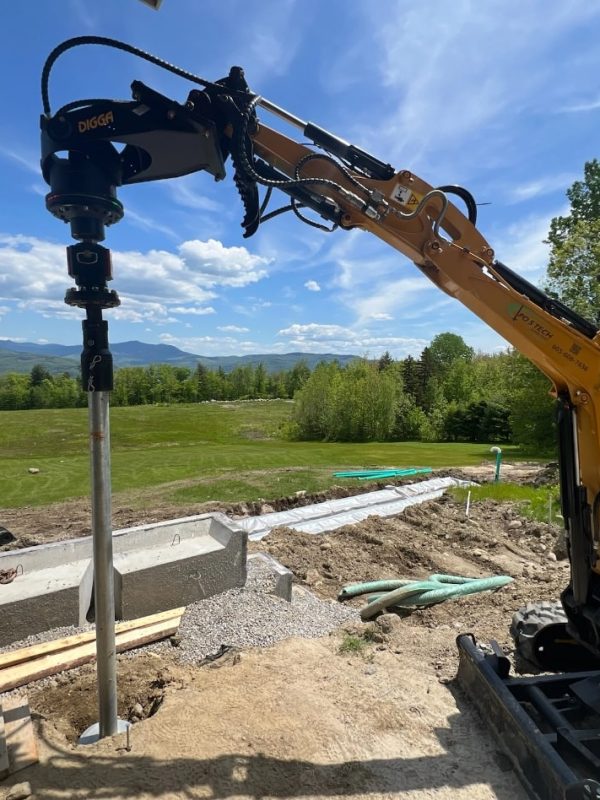 Helical screw pile installations